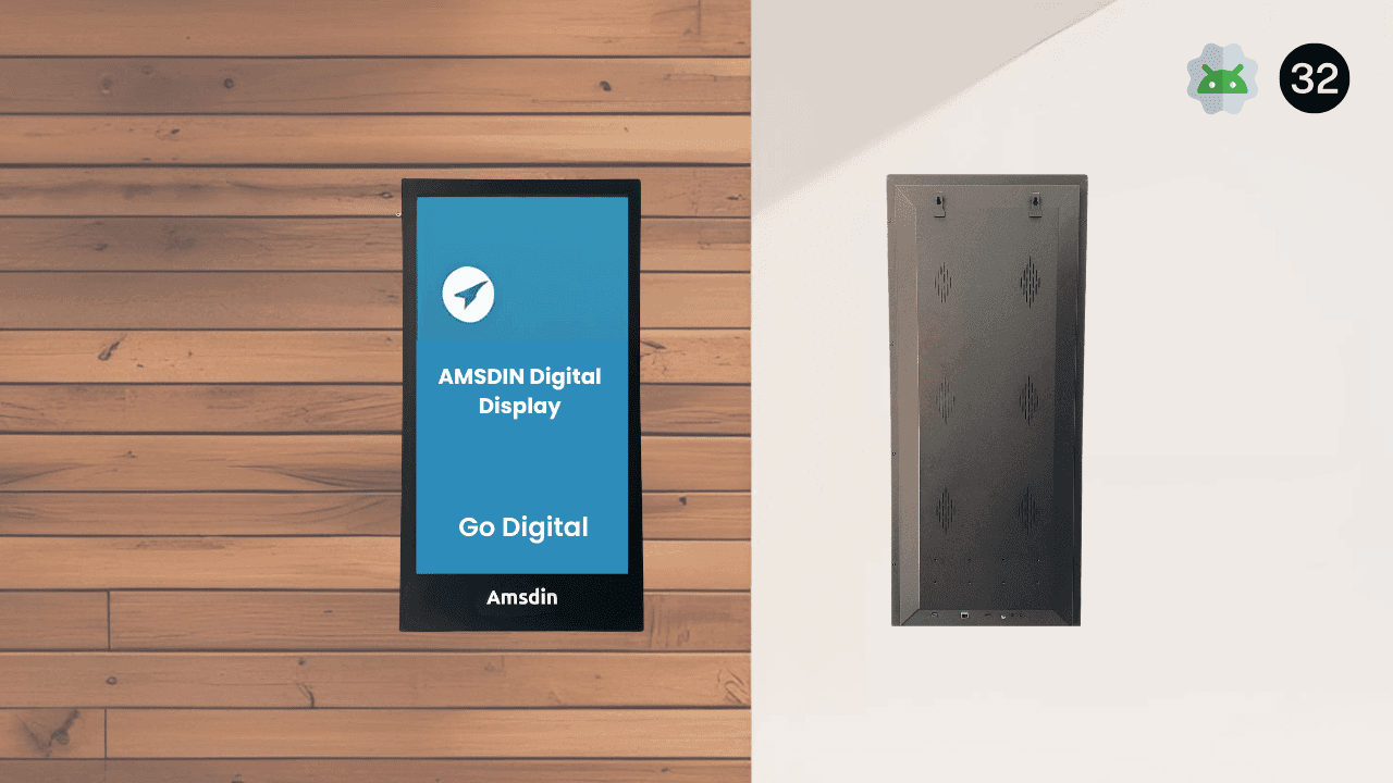 32-Inch Interactive Wall-Mounted Touchscreen Digital Signage Display