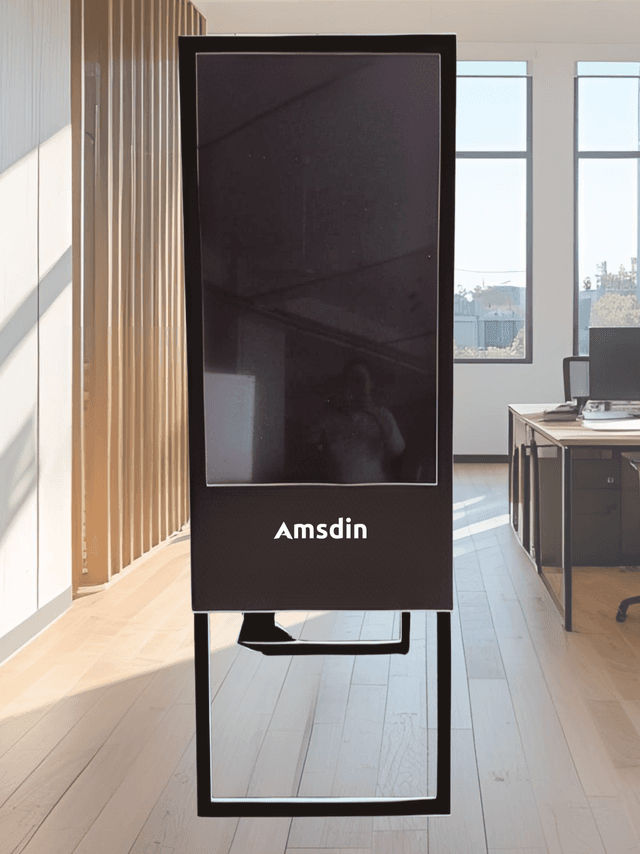 Image of 65 Inch Toughened Floor Standing Easel Signage Display for Business