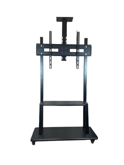 Adjustable TV Floor Stand with Wheels for 65–100 Inch Screens | Mobile Display Mount Kit