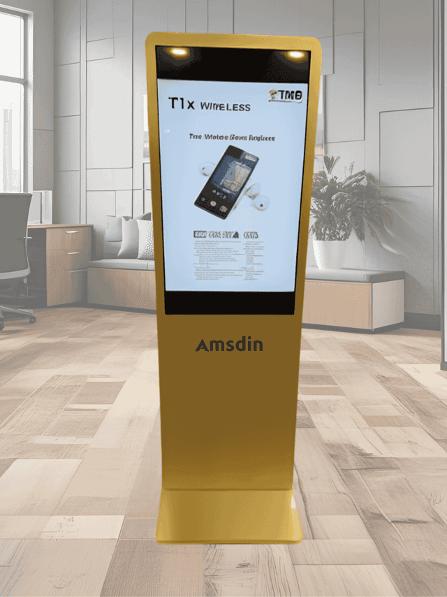 Image of 43 Inch Gold Floor Standing with Toughened Glass