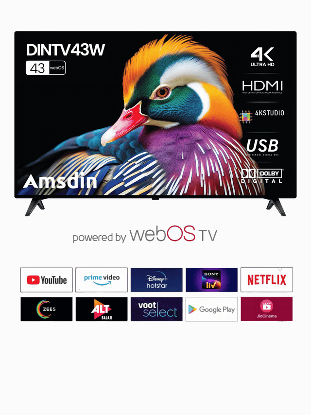 Image of 43-Inch AMSDIN 4K Ultra HD Smart TV with webOS & AI Magic Remote