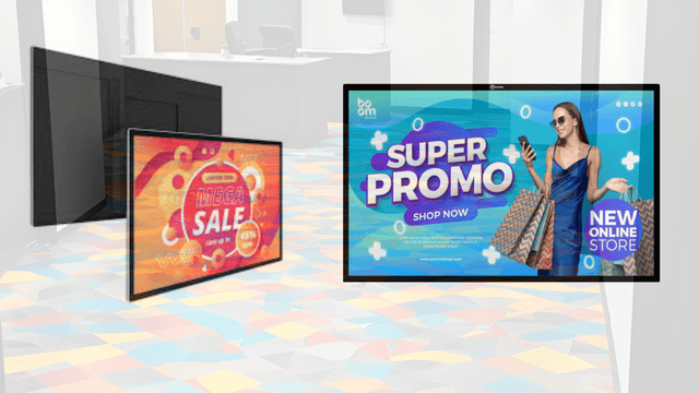 Image of WiFi LCD Screen Wall Mount Digital Signage